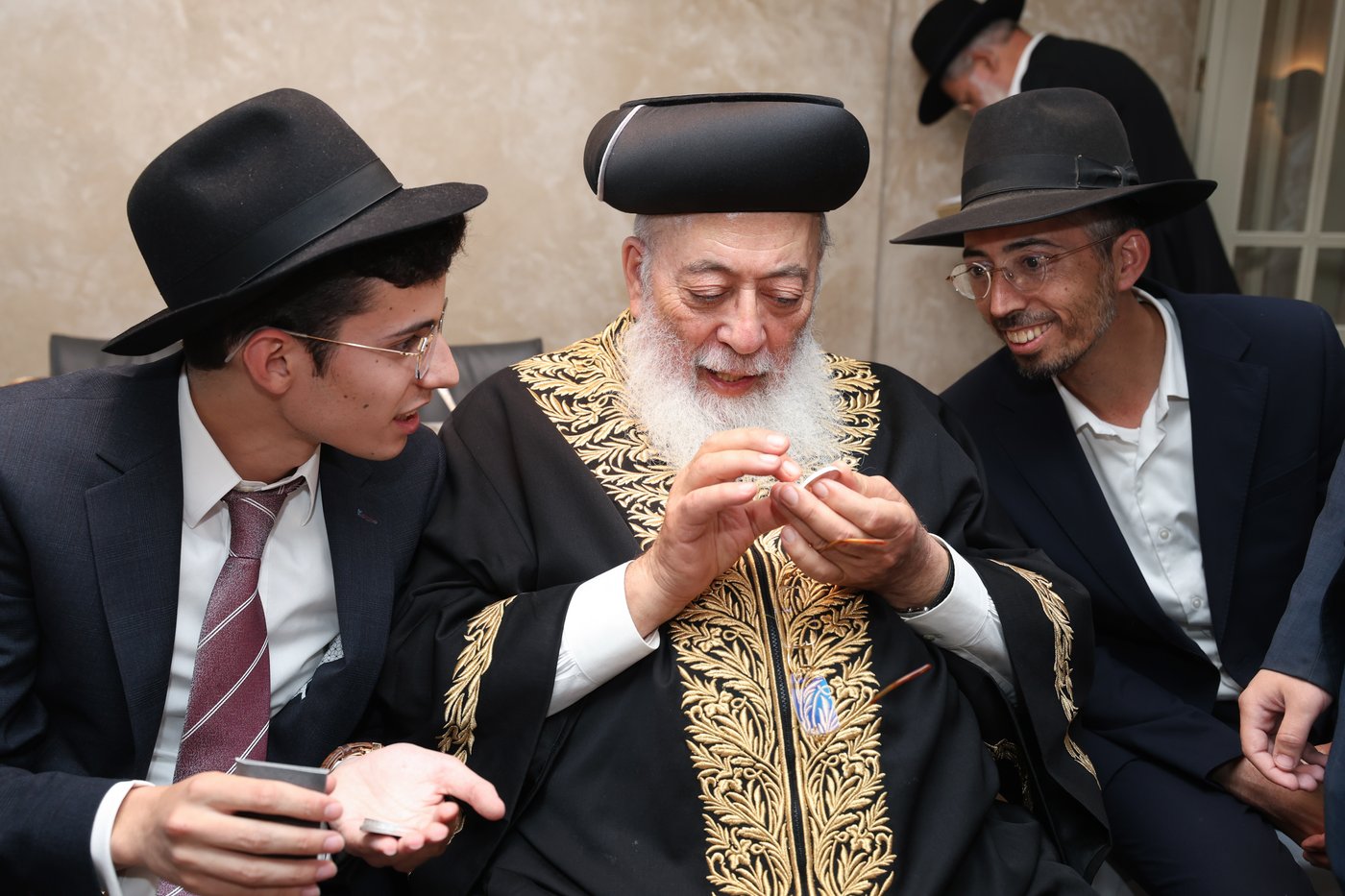 פדיון הבן לנין הרשלצי''ם הגר"י יוסף והגרש"מ עמאר 