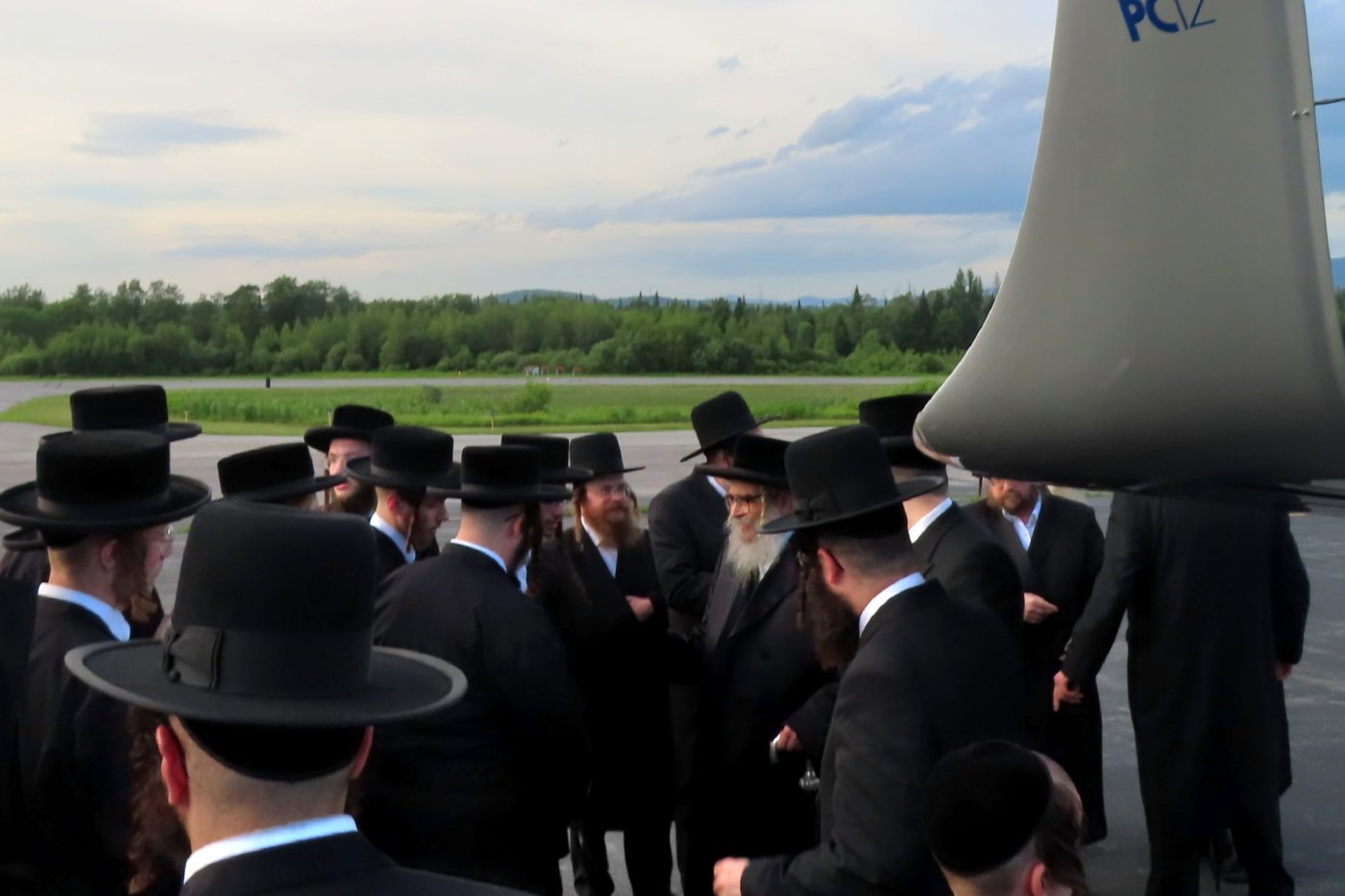 האדמו"ר מסאטמר בדרכו לניו העמפשיר למנוחה