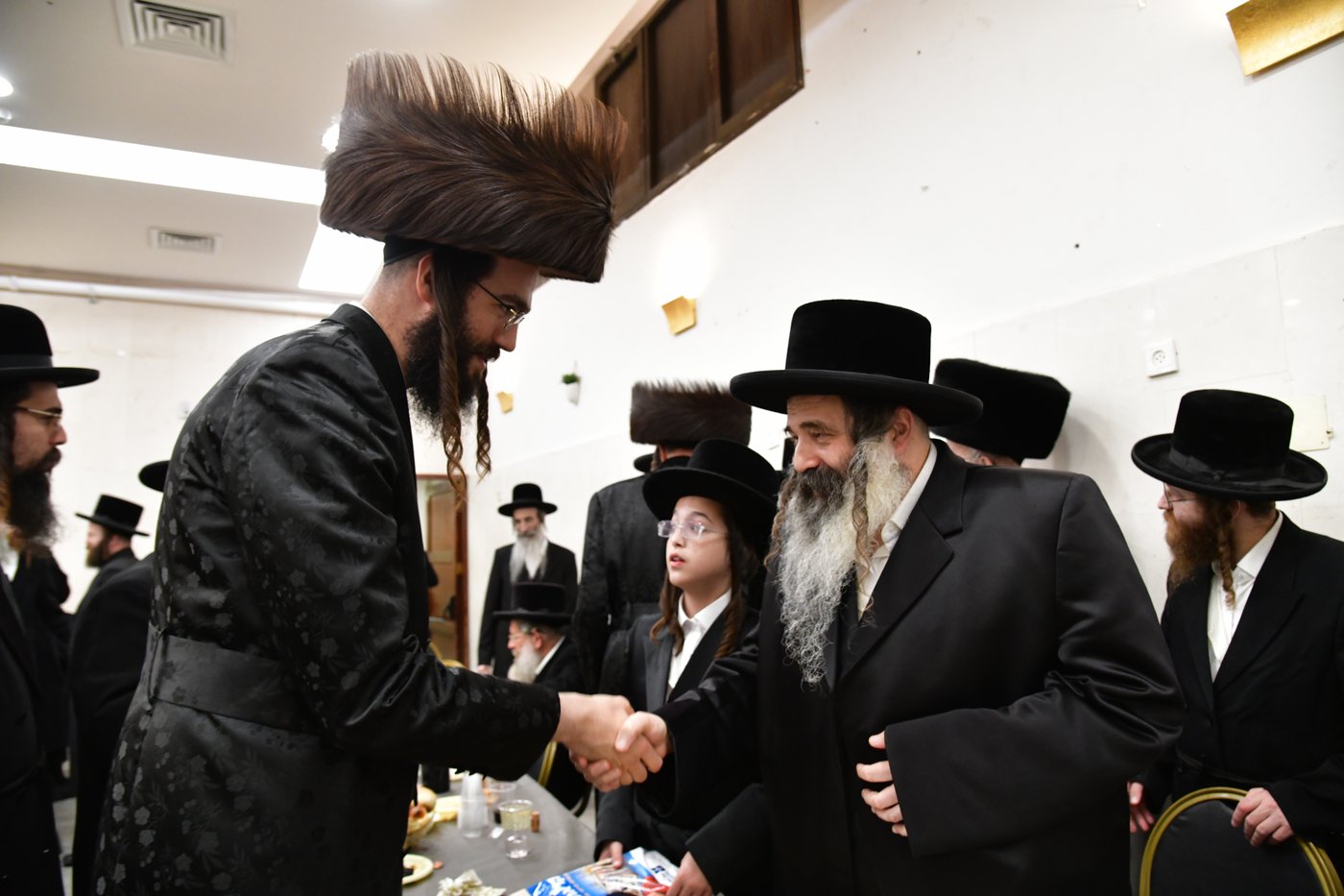 בר מצוה לנכד האדמו"ר מביאלה ישרי לב 