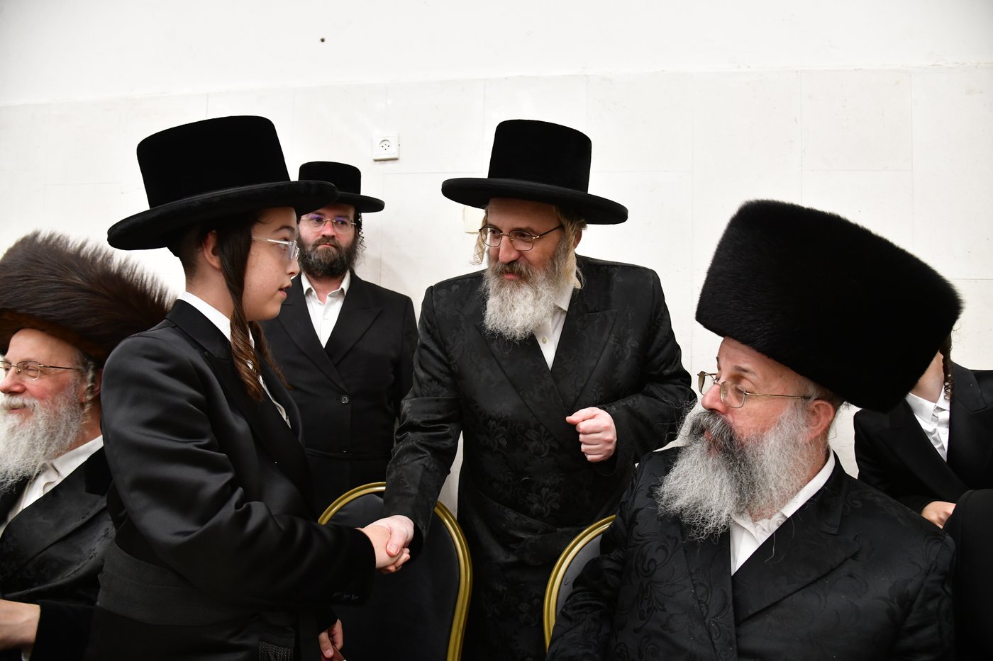 בר מצוה לנכד האדמו"ר מביאלה ישרי לב 
