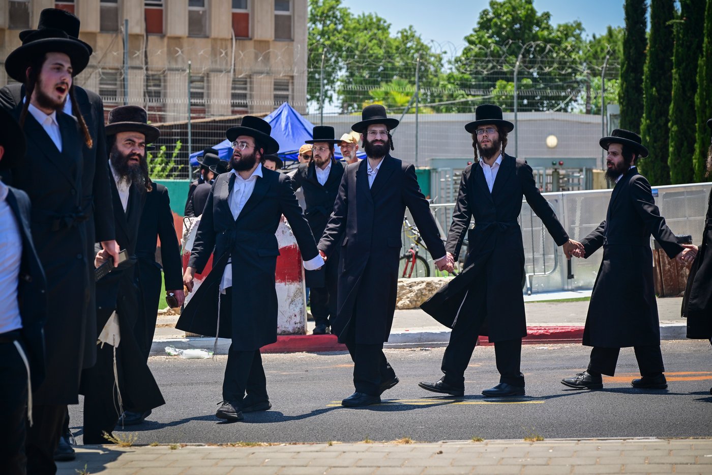 הפגנה מול לשכת הגיוס בתל השומר