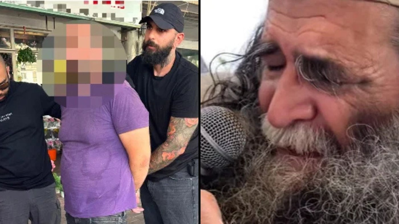 מימין רבי עמוס גואטה זצ"ל, משמאל החשוד ברצח