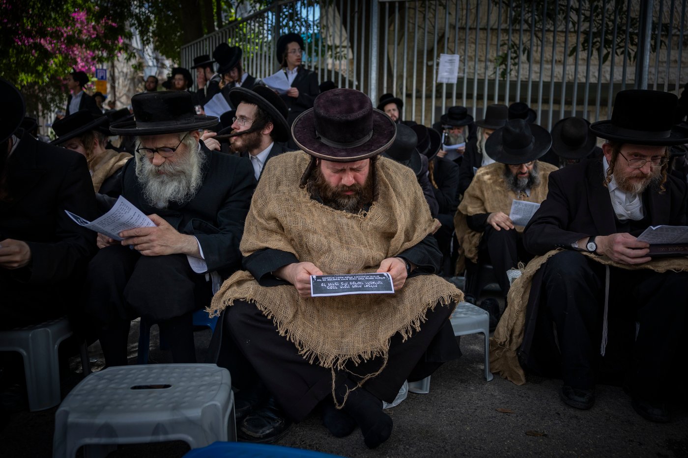 הפגנה בשק ואפר נגד רכבת הקלה בירושלים