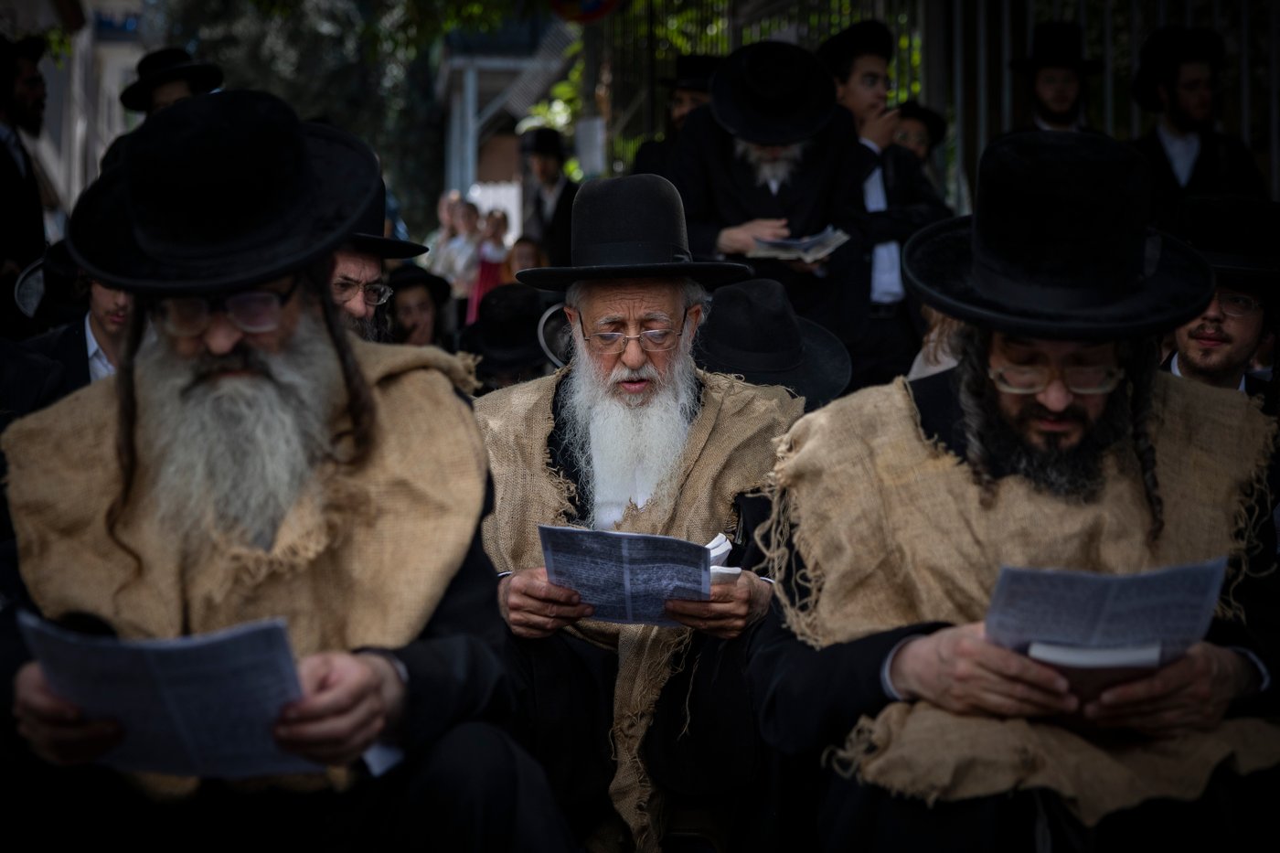 הפגנה בשק ואפר נגד רכבת הקלה בירושלים