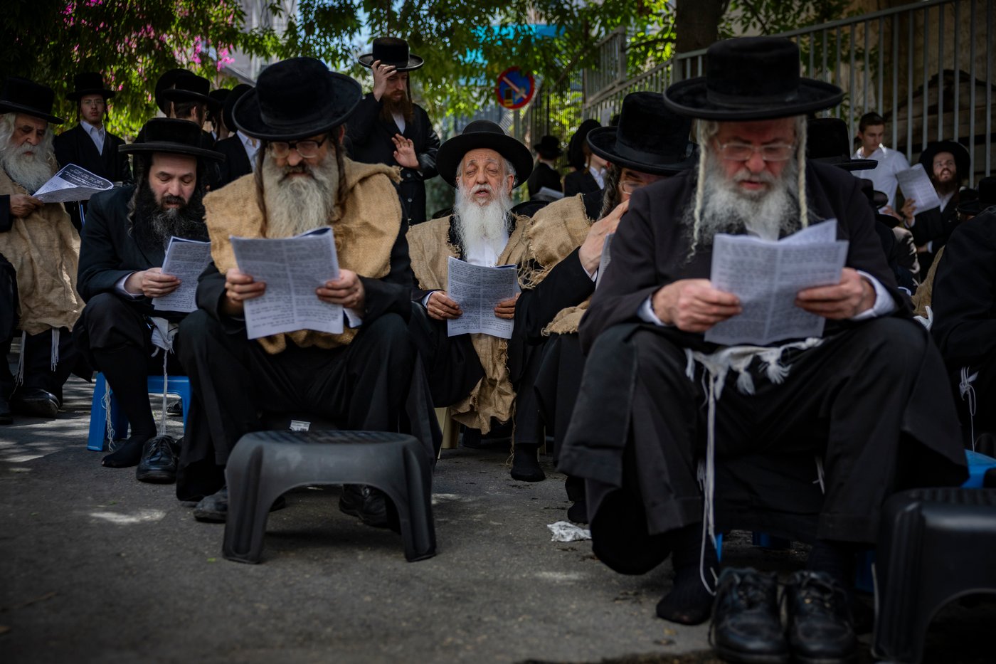 הפגנה בשק ואפר נגד רכבת הקלה בירושלים