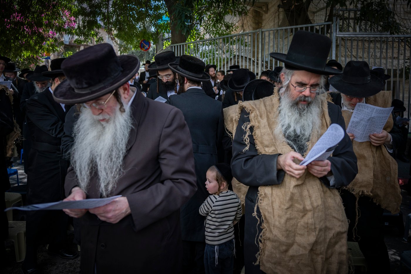 הפגנה בשק ואפר נגד רכבת הקלה בירושלים