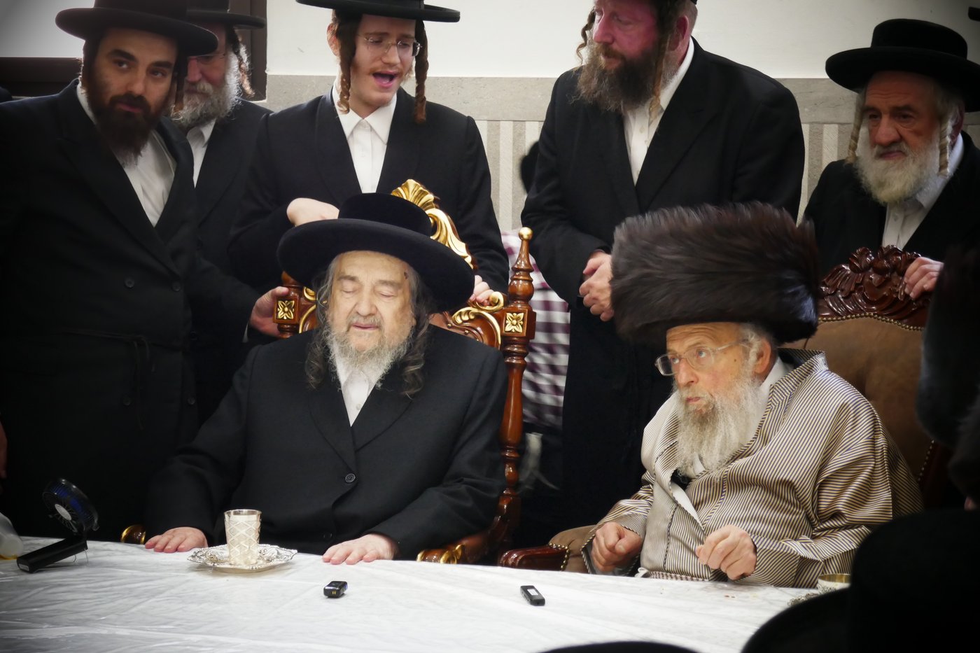 הגה"צ רבי יעקב מאיר שכטר בברית לנין האדמו"ר מפינסק קרלין