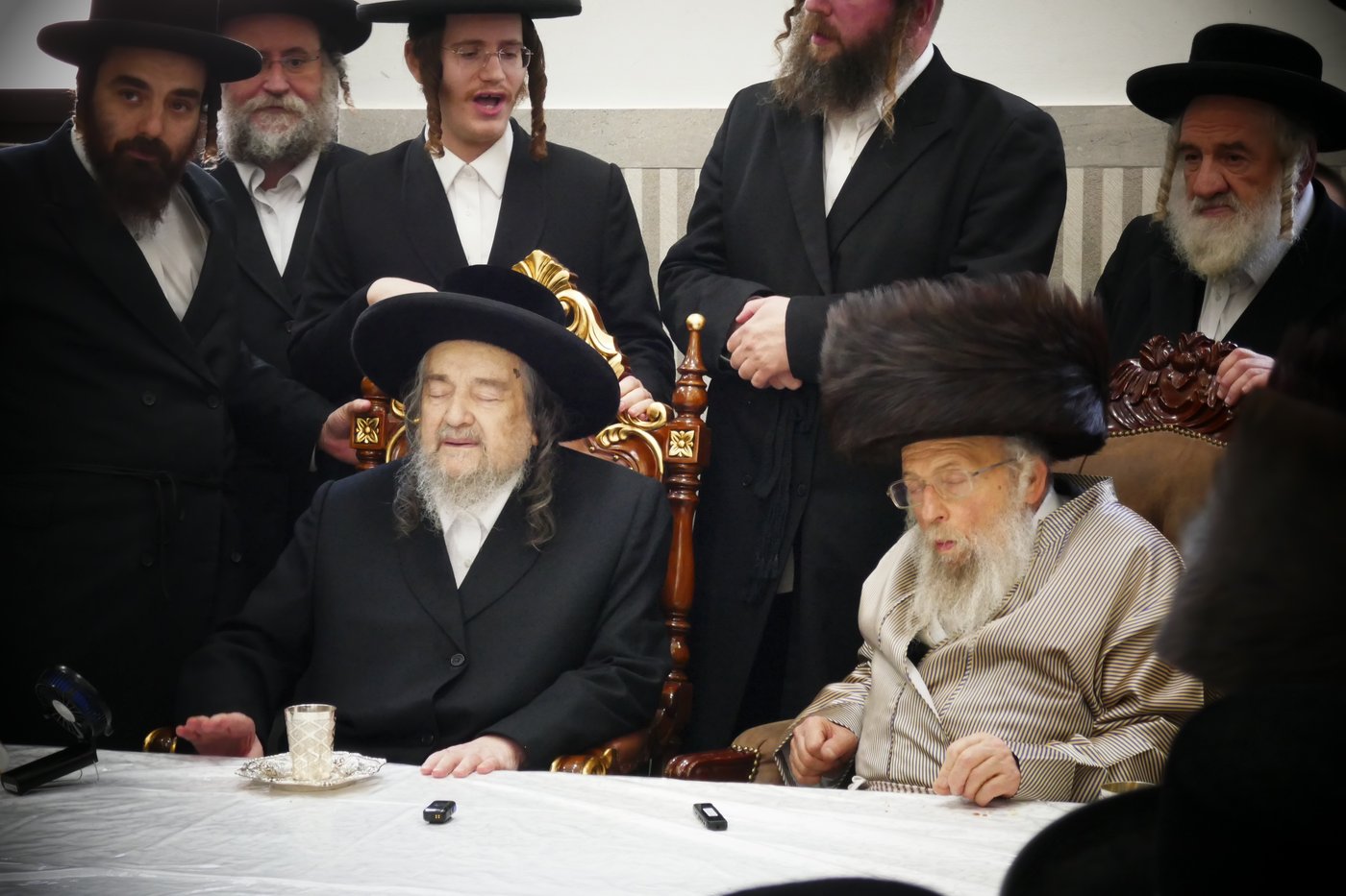 הגה"צ רבי יעקב מאיר שכטר בברית לנין האדמו"ר מפינסק קרלין