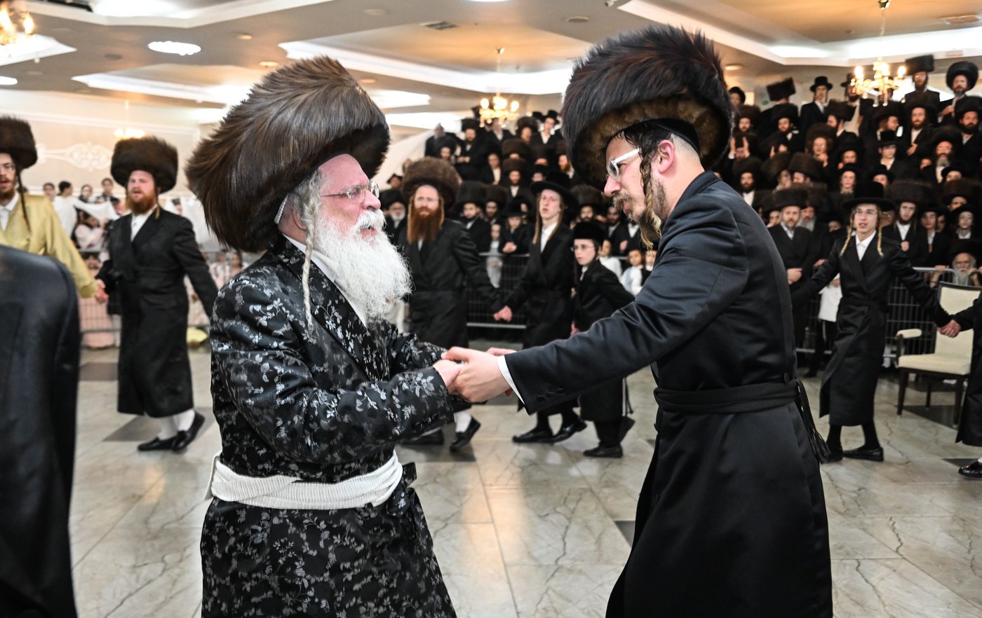 שמחת נישואי בן רבי נחמן בידרמן עם נכדת האדמו"ר נדבורנה ירושלים