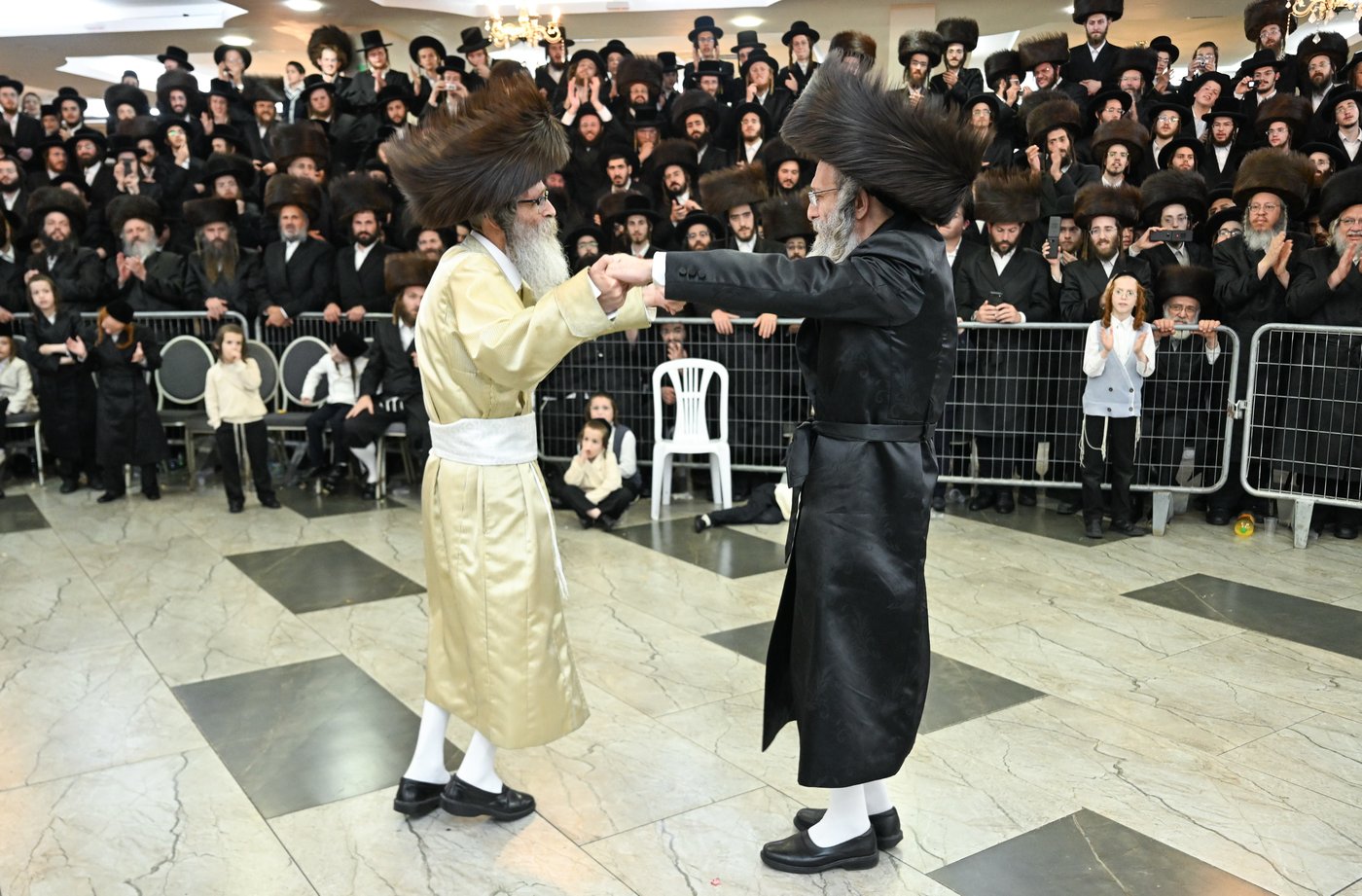 שמחת נישואי בן רבי נחמן בידרמן עם נכדת האדמו"ר נדבורנה ירושלים