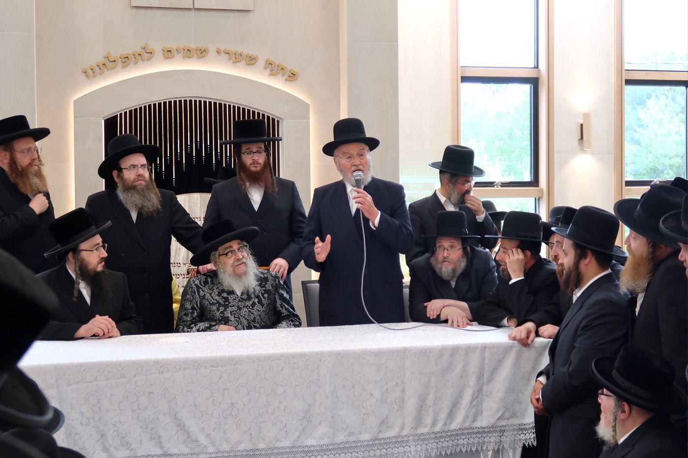 האדמו"ר מסאטמר בביקור במחנה בית רחל