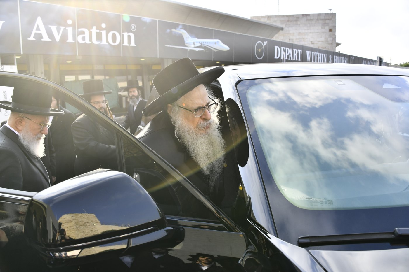 האדמו"ר מצאנז קלויזנבורג בביקור בארץ