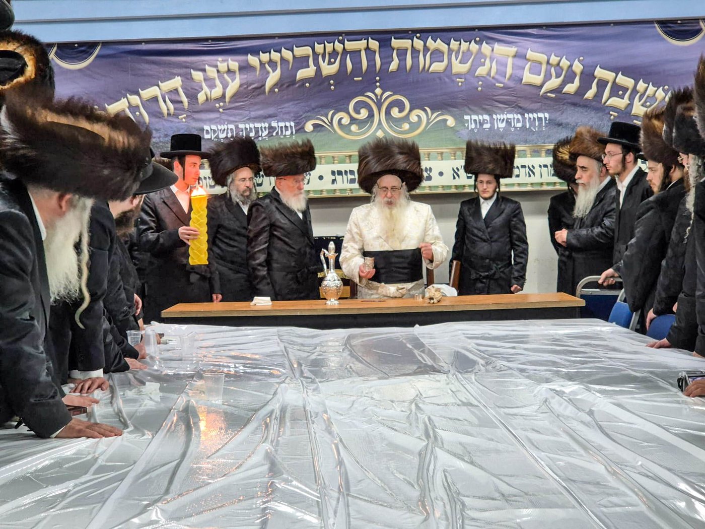 האדמו"ר מצאנז קלויזנבורג שבת בצפת
