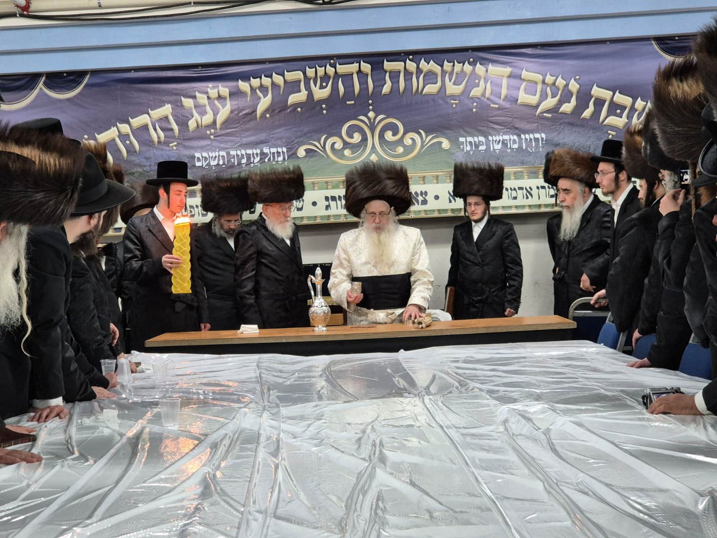 האדמו"ר מצאנז קלויזנבורג שבת בצפת