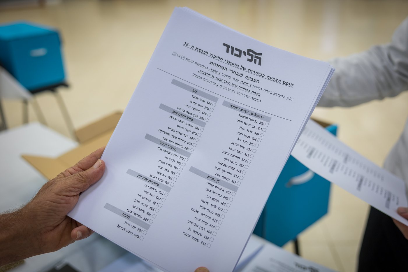 תיעוד הפריימריז בליכוד
