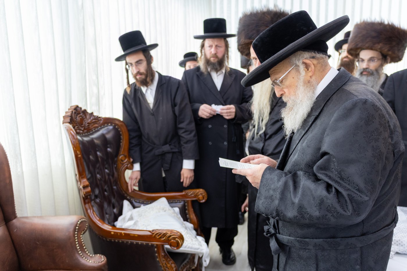 הגרי"מ שכטר בברית לנין האדמו"ר מפינסק קרלין זצ"ל