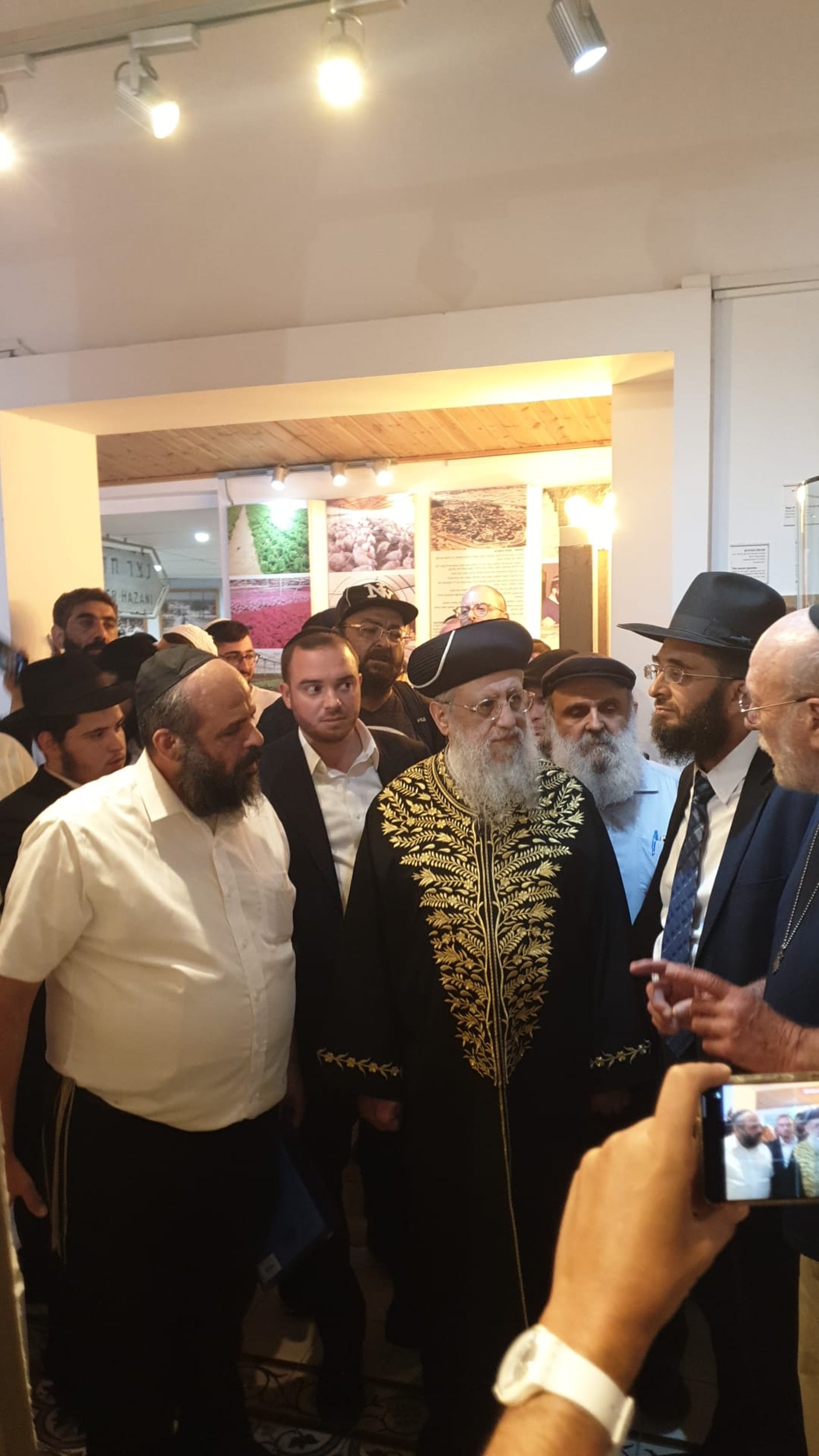 הראשון לציון הגאון רבי דוד יוסף במוזיאון גוש קטיף