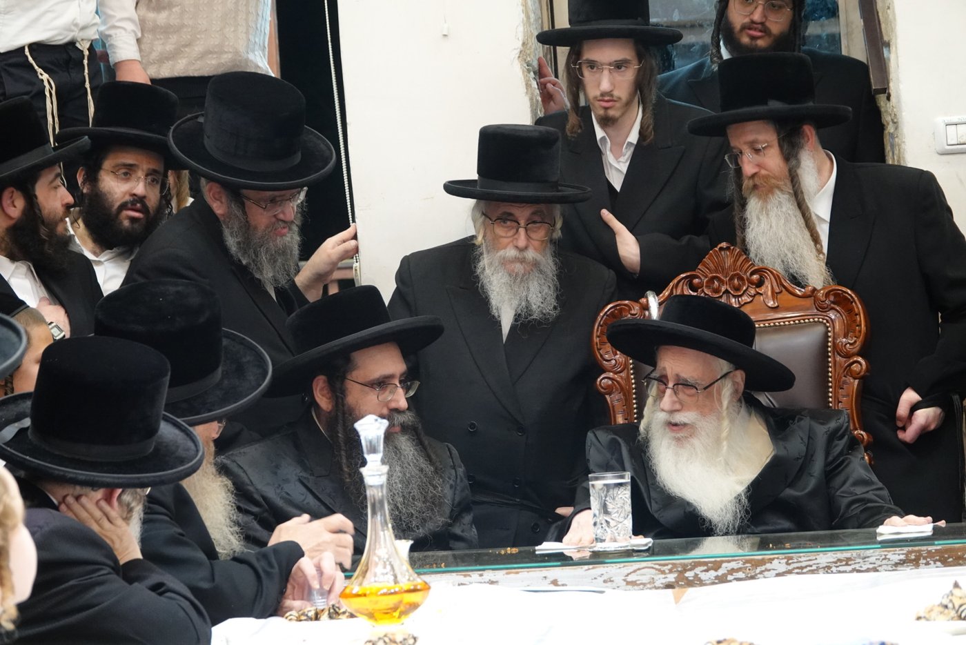 האדמו"ר מצאנז בקבלת קהל בצפת