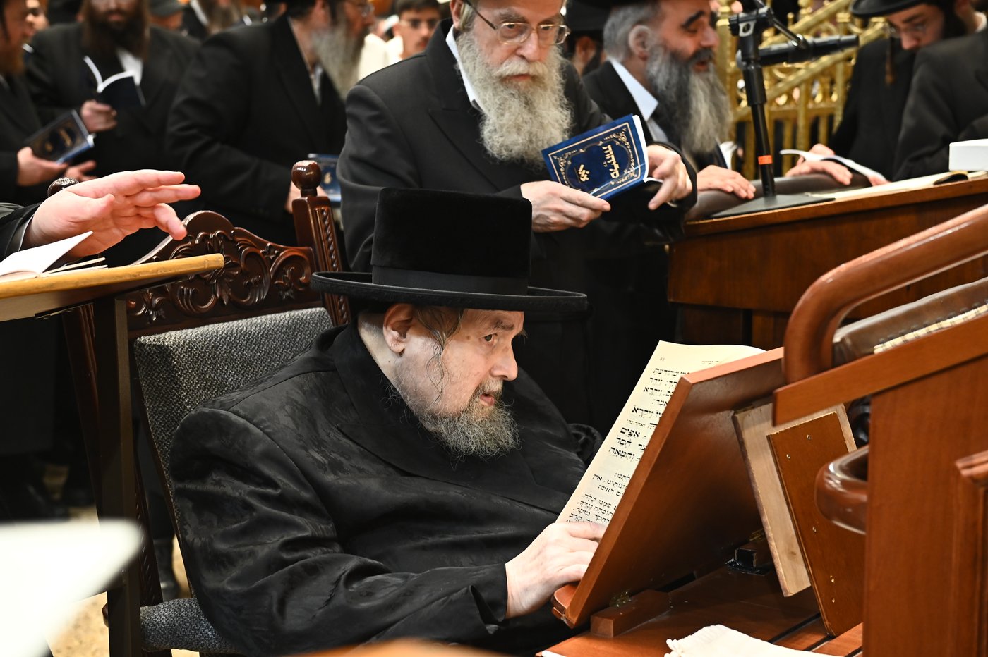 הגר"י יוסף והגרי"ד גרוסמן בסליחות בבעלזא