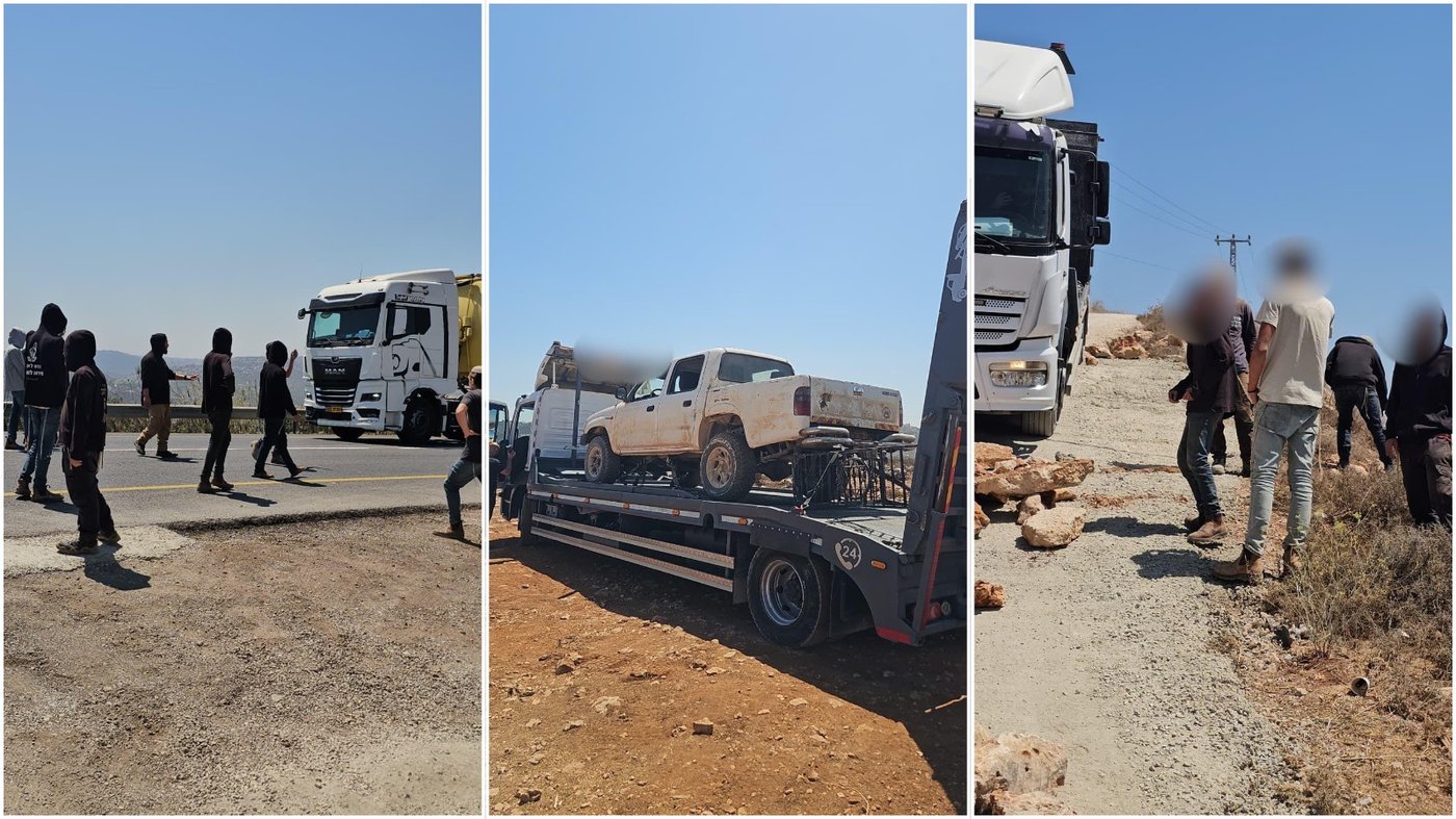 טנדר החשודים בפריצה לבית בקוסרה נתפס • פורעים יידו אבנים על השוטרים