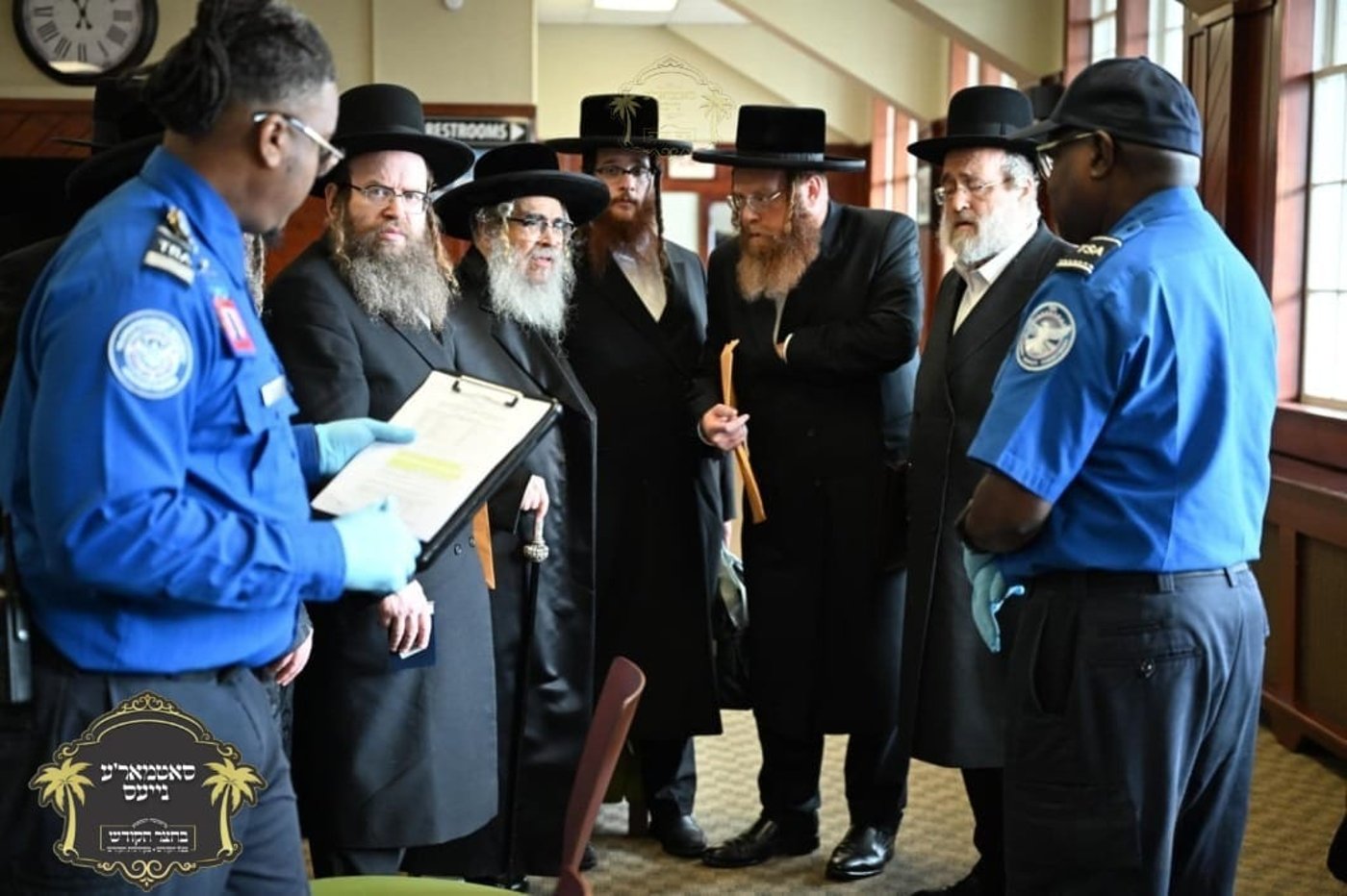 האדמו"ר מסאטמר בדרכו לבית הלבן