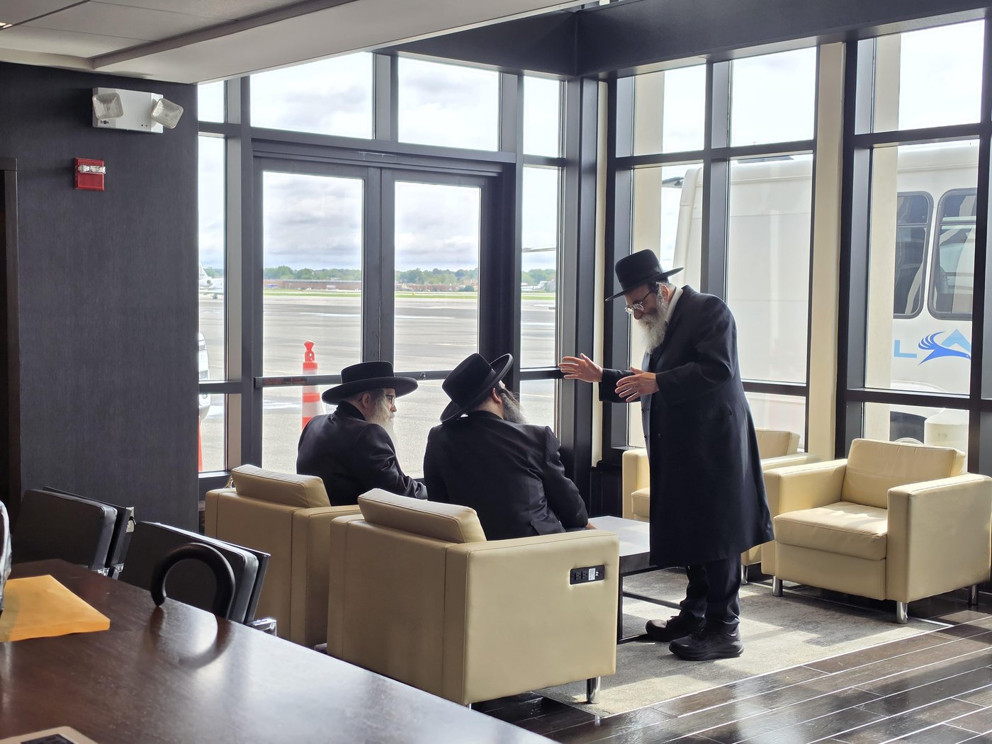 האדמו"ר מסאטמר בדרכו לבית הלבן