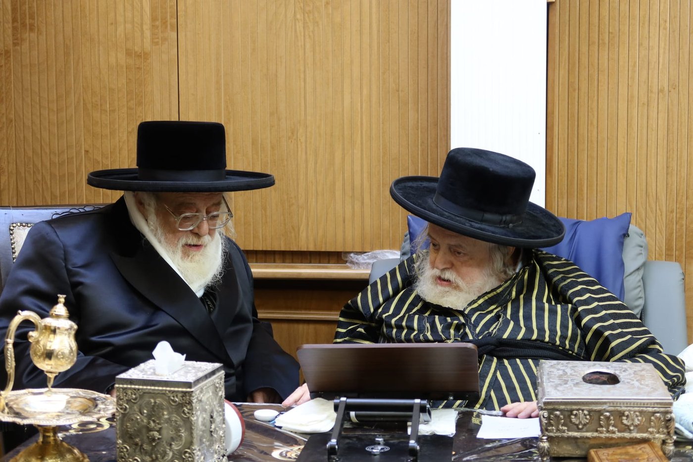 האחים האדמו"רים מתולדות אברהם יצחק ותולדות אהרן בביקור