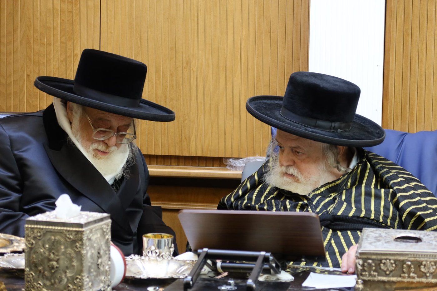 האחים האדמו"רים מתולדות אברהם יצחק ותולדות אהרן בביקור