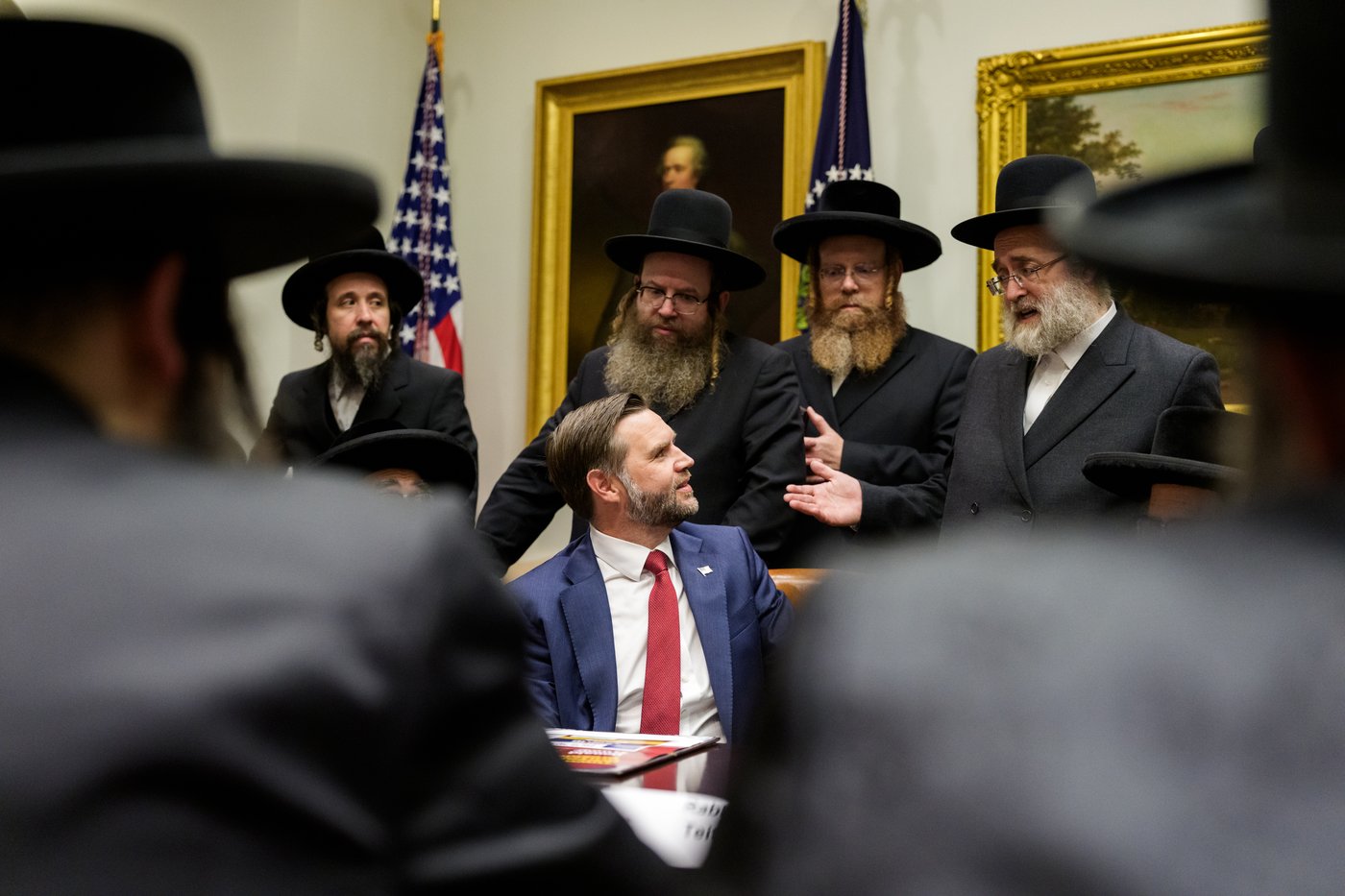 האדמו"רים במפגש עם הנשיא טראמפ