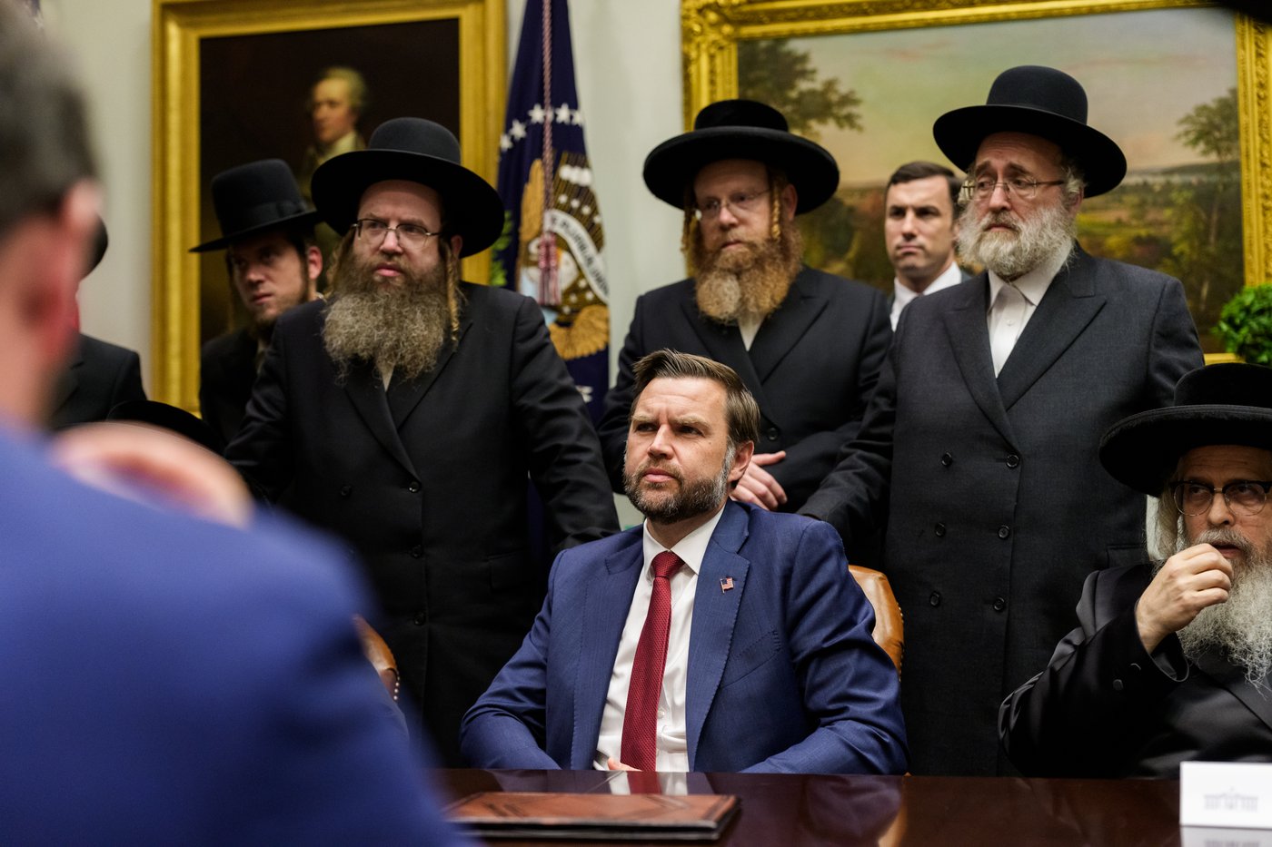 האדמו"רים במפגש עם הנשיא טראמפ