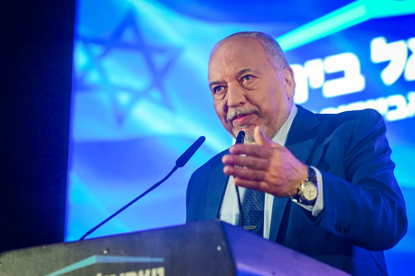 ליברמן בכנס בחירות הערב