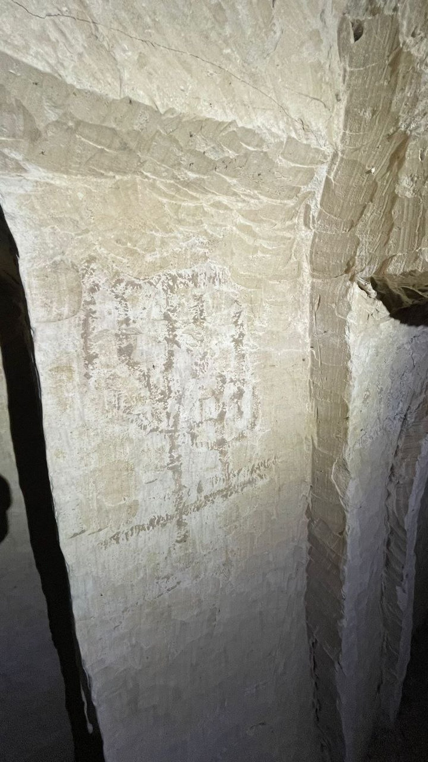 מנורה יהודית עתיקה במערת קבורה מפוארת ממערב לחברון