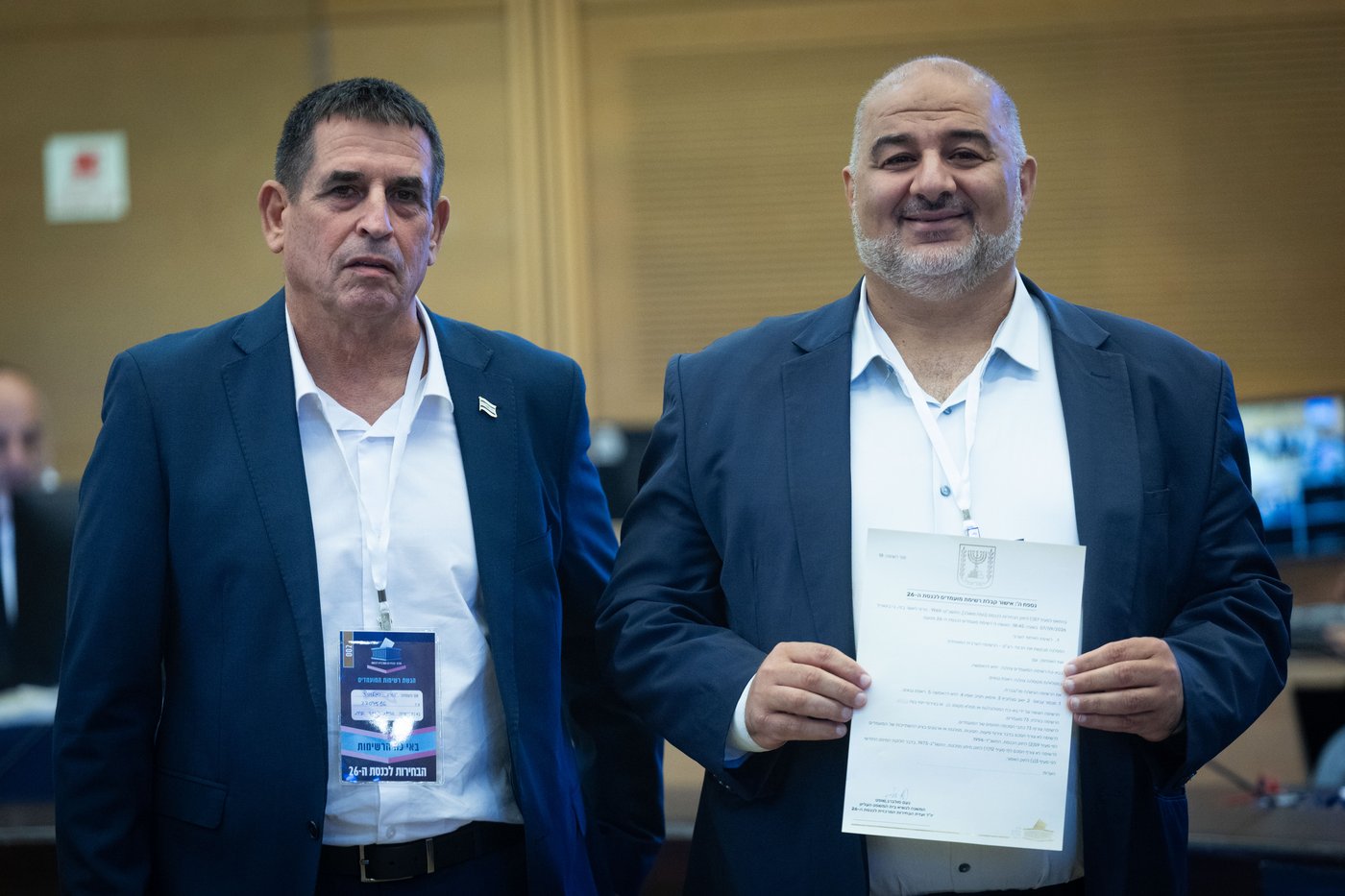 יו"ר מפלגת רע"ם, ח"כ מנסור עבאס