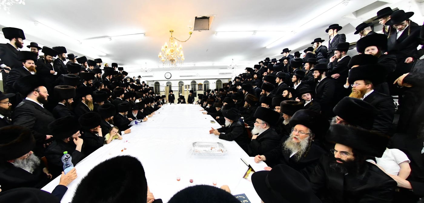מוצאי ראש השנה בחצר מודז'יץ • צילום: שוקי לרר