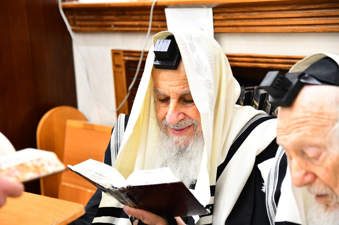 הגר"ד לנדו והגר"מ הירש בהתרת נדרים | צילום: שוקי לרר