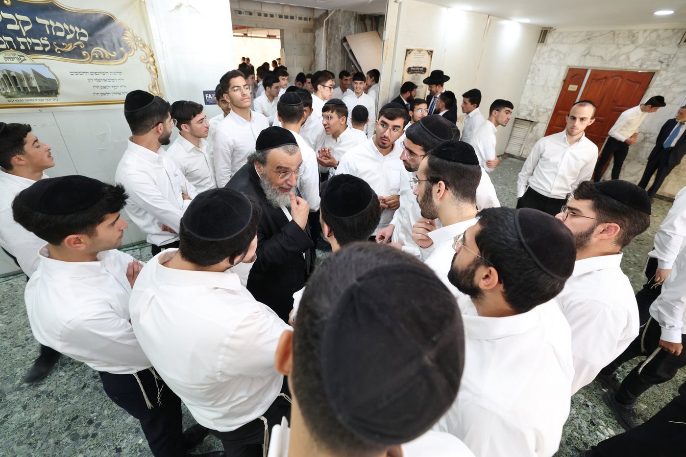 חנוכת בית המדרש בישיבת 'באר יצחק' | צילום: יעקב כהן