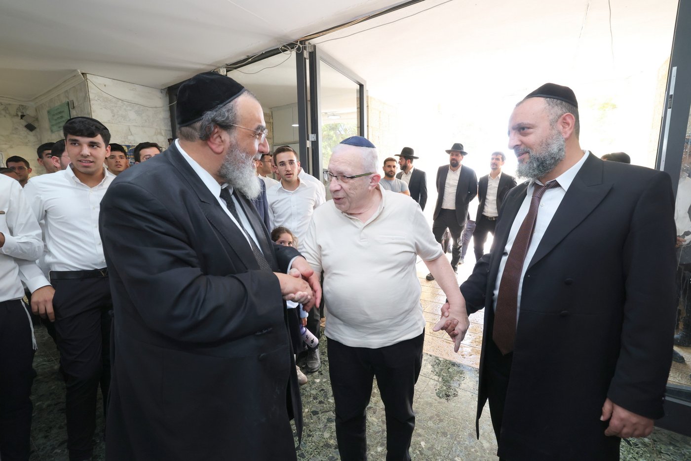 חנוכת בית המדרש בישיבת 'באר יצחק' | צילום: יעקב כהן