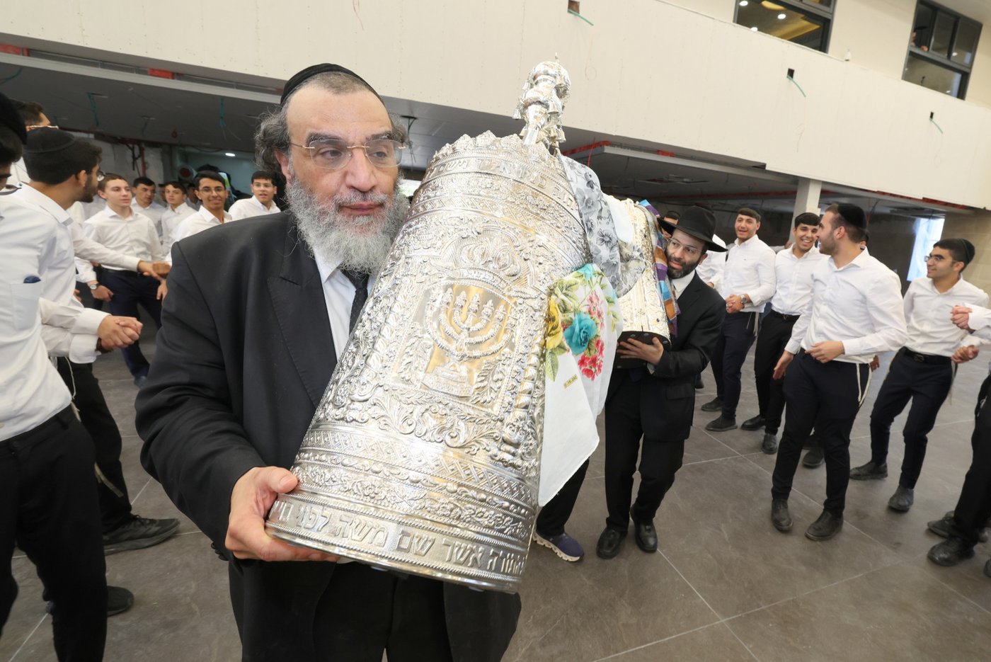 חנוכת בית המדרש בישיבת 'באר יצחק' | צילום: יעקב כהן