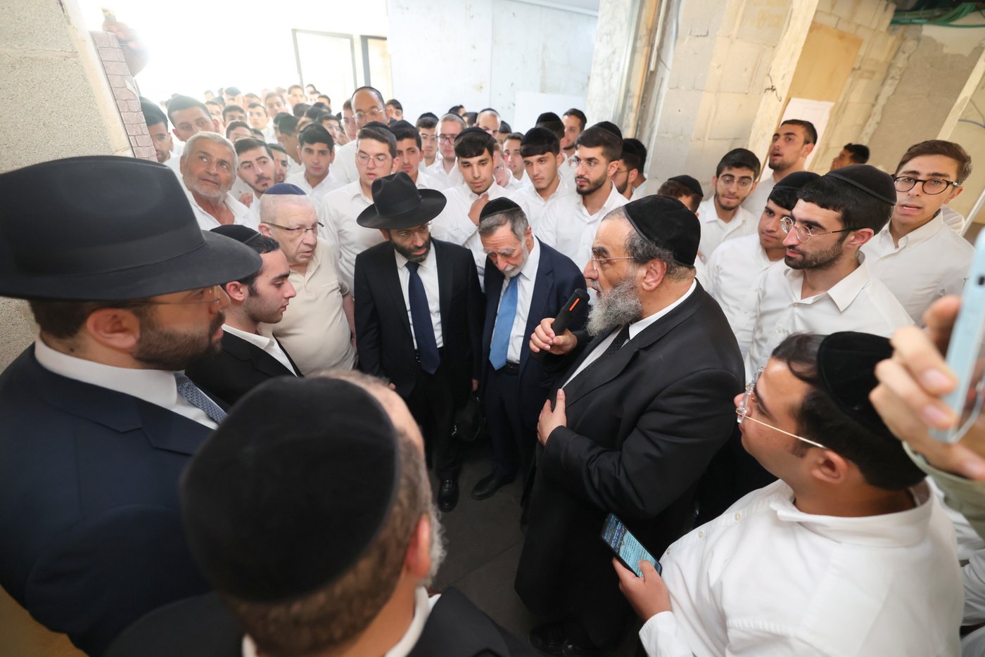 חנוכת בית המדרש בישיבת 'באר יצחק' | צילום: יעקב כהן