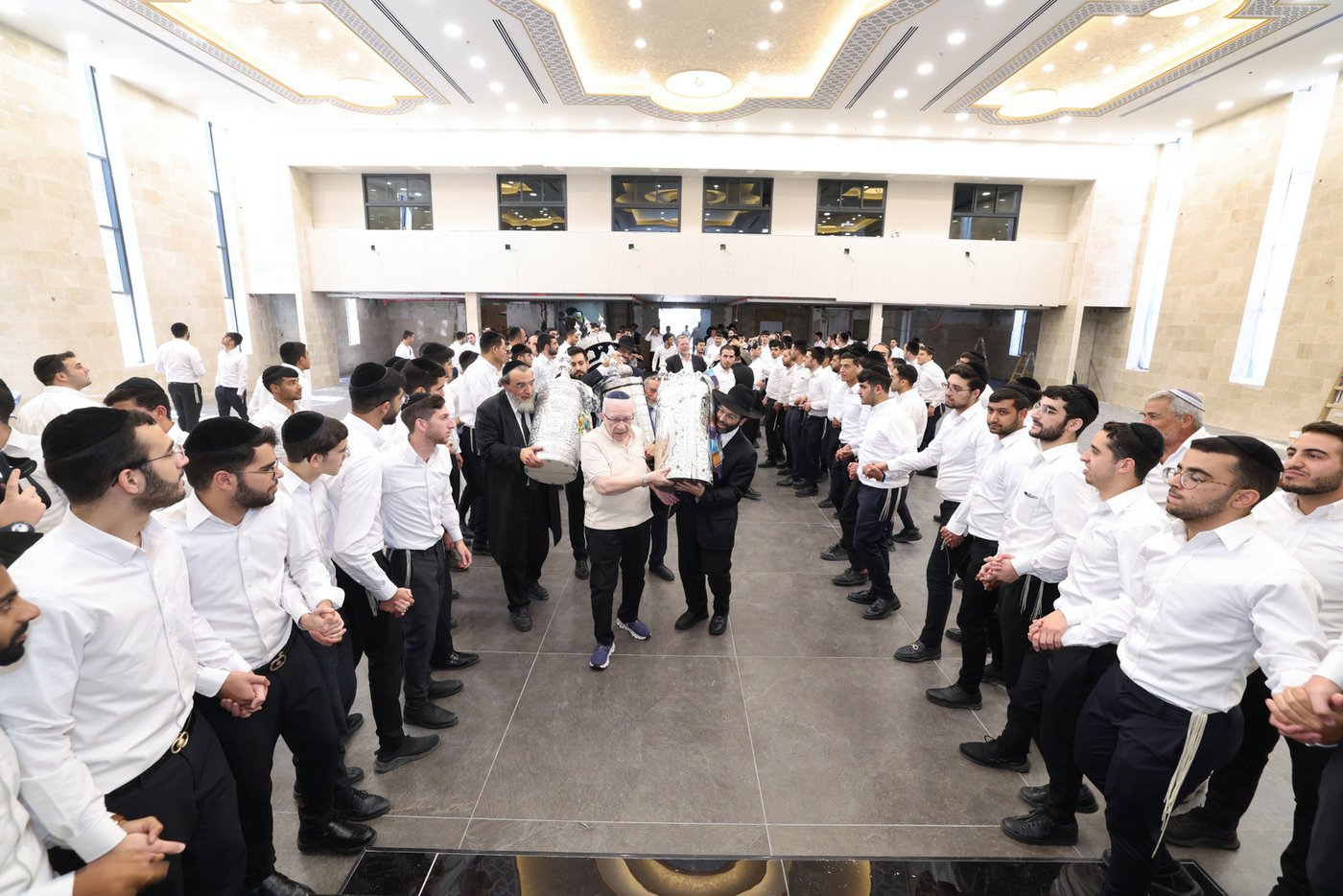 חנוכת בית המדרש בישיבת 'באר יצחק' | צילום: יעקב כהן