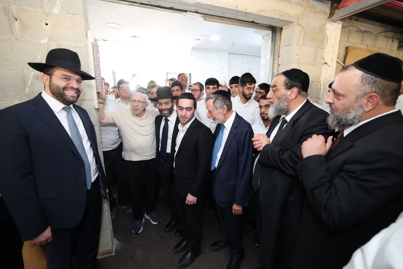 חנוכת בית המדרש בישיבת 'באר יצחק' | צילום: יעקב כהן