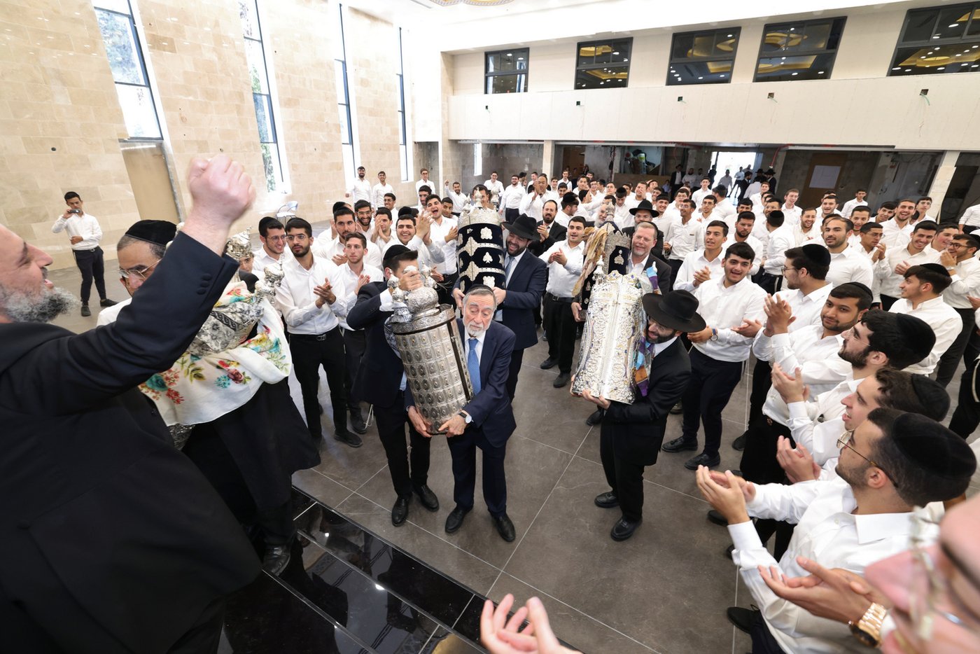 חנוכת בית המדרש בישיבת 'באר יצחק' | צילום: יעקב כהן
