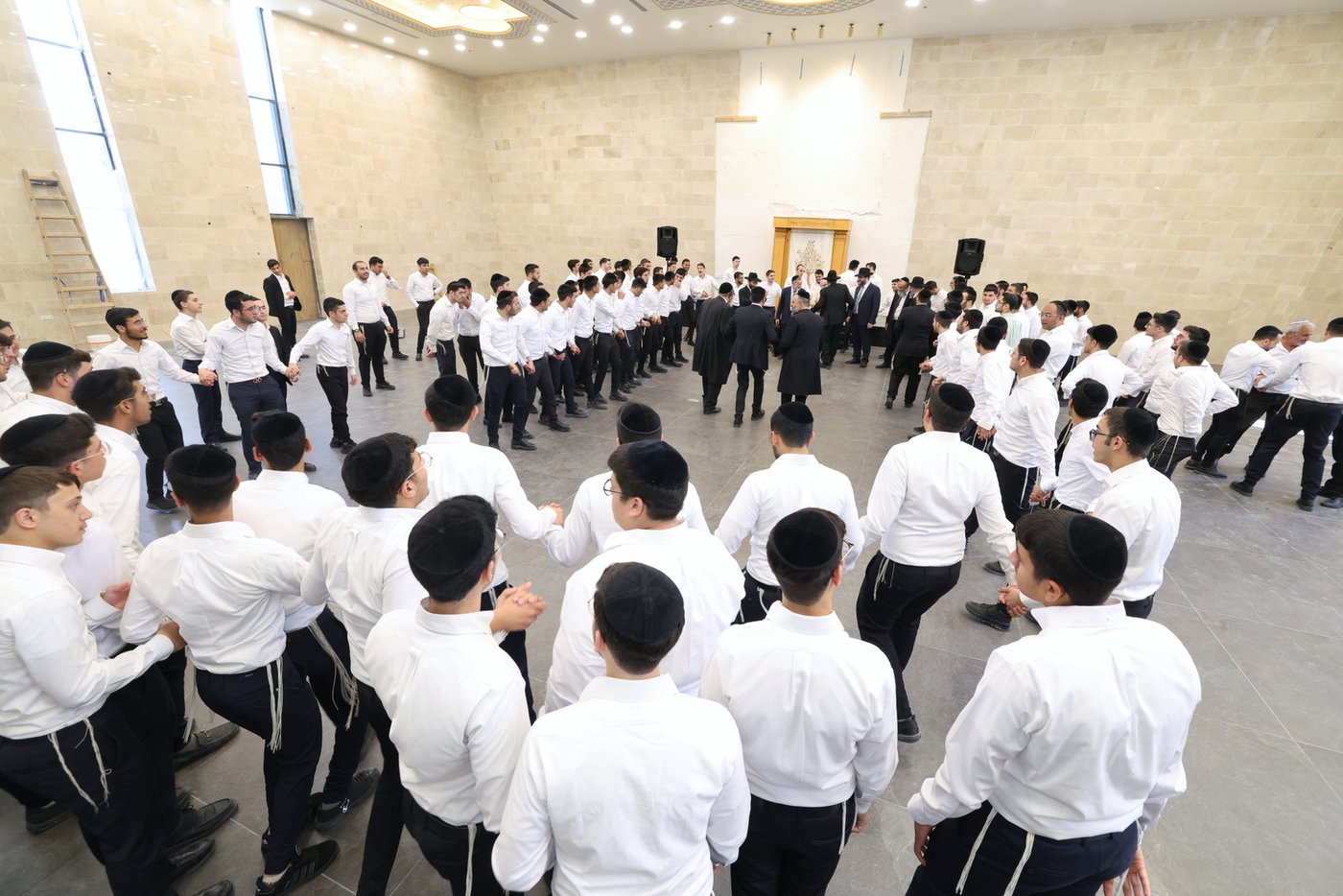 חנוכת בית המדרש בישיבת 'באר יצחק' | צילום: יעקב כהן