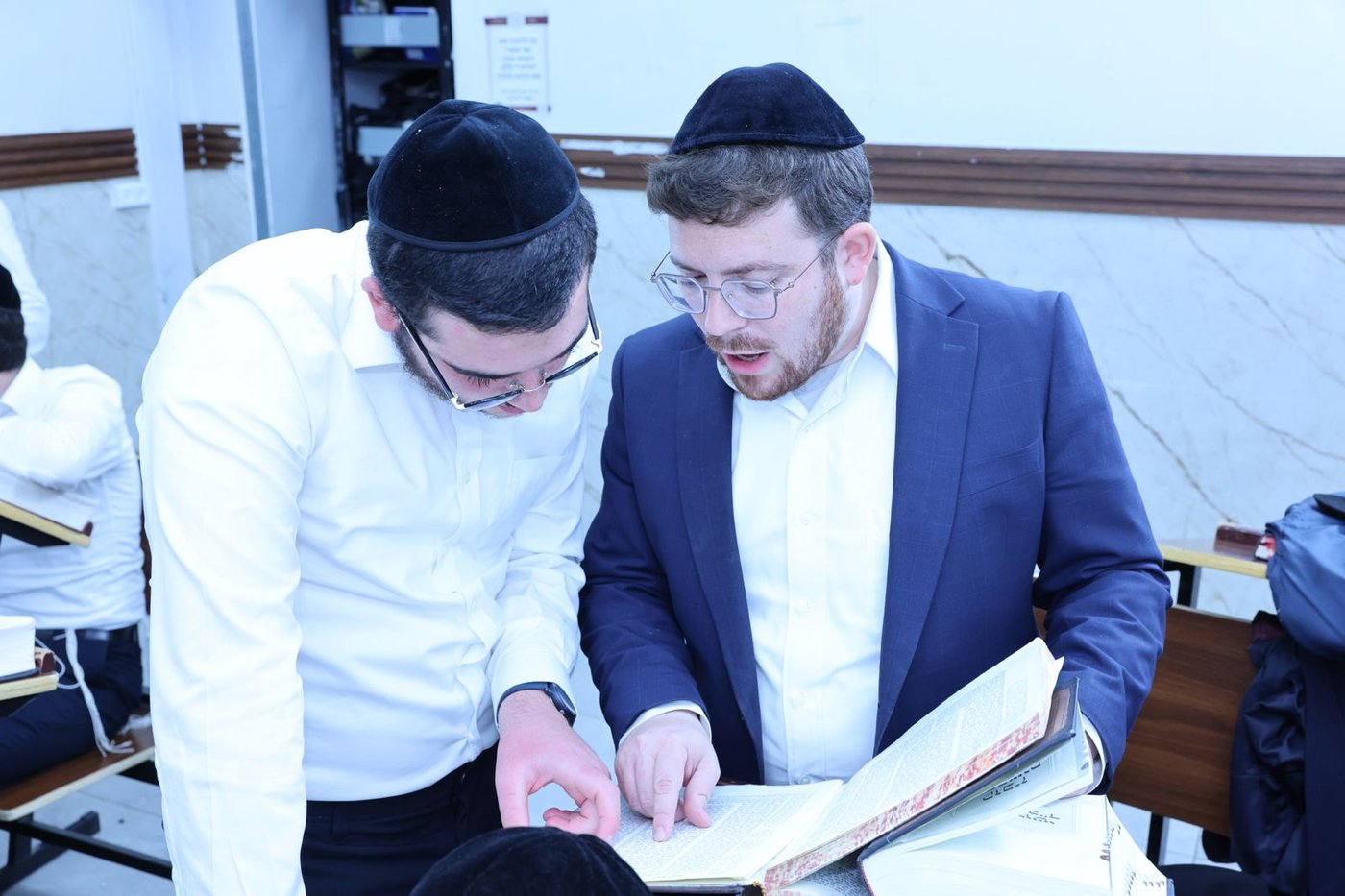 הגר"ש שטיינמן בישיבת ברכת שמואל | צילום: באדיבות המצלם