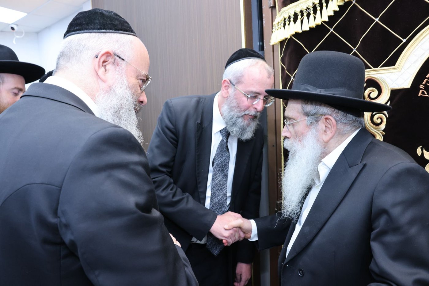 הגר"ש שטיינמן בישיבת ברכת שמואל | צילום: באדיבות המצלם