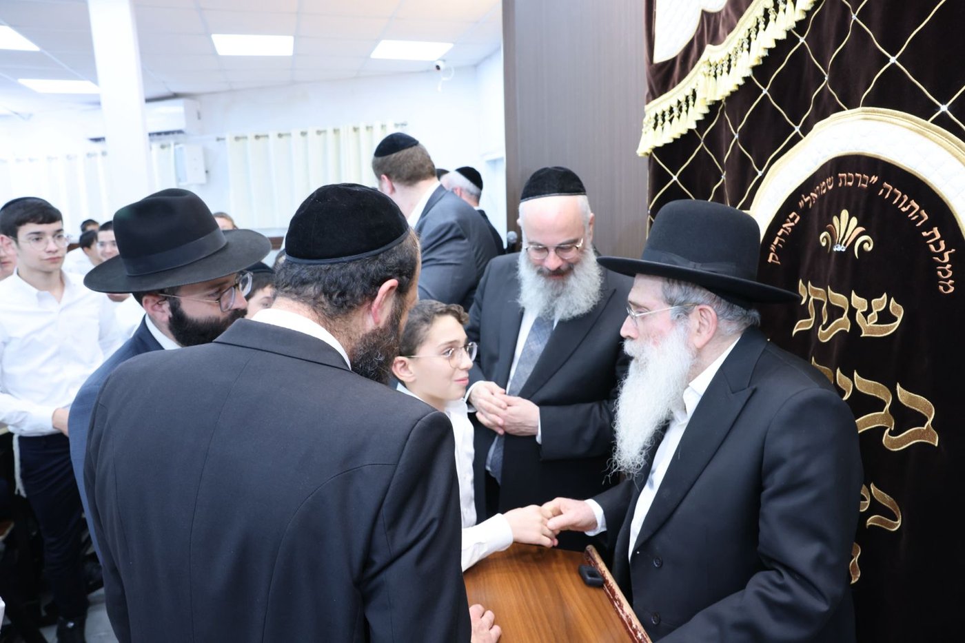 הגר"ש שטיינמן בישיבת ברכת שמואל | צילום: באדיבות המצלם