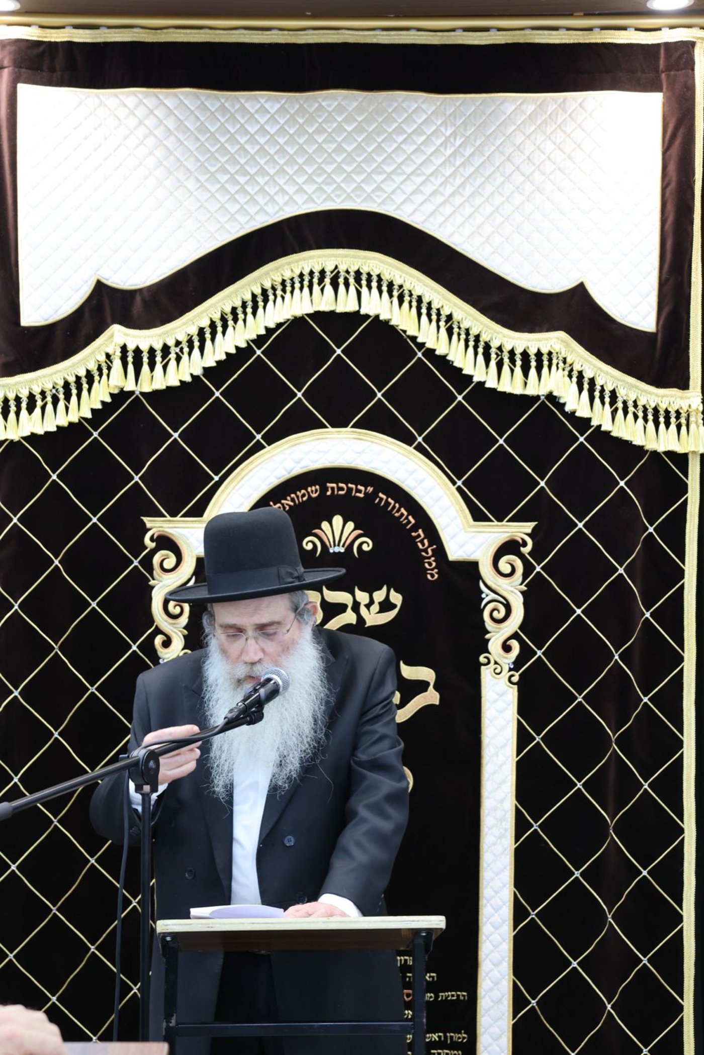הגר"ש שטיינמן בישיבת ברכת שמואל | צילום: באדיבות המצלם