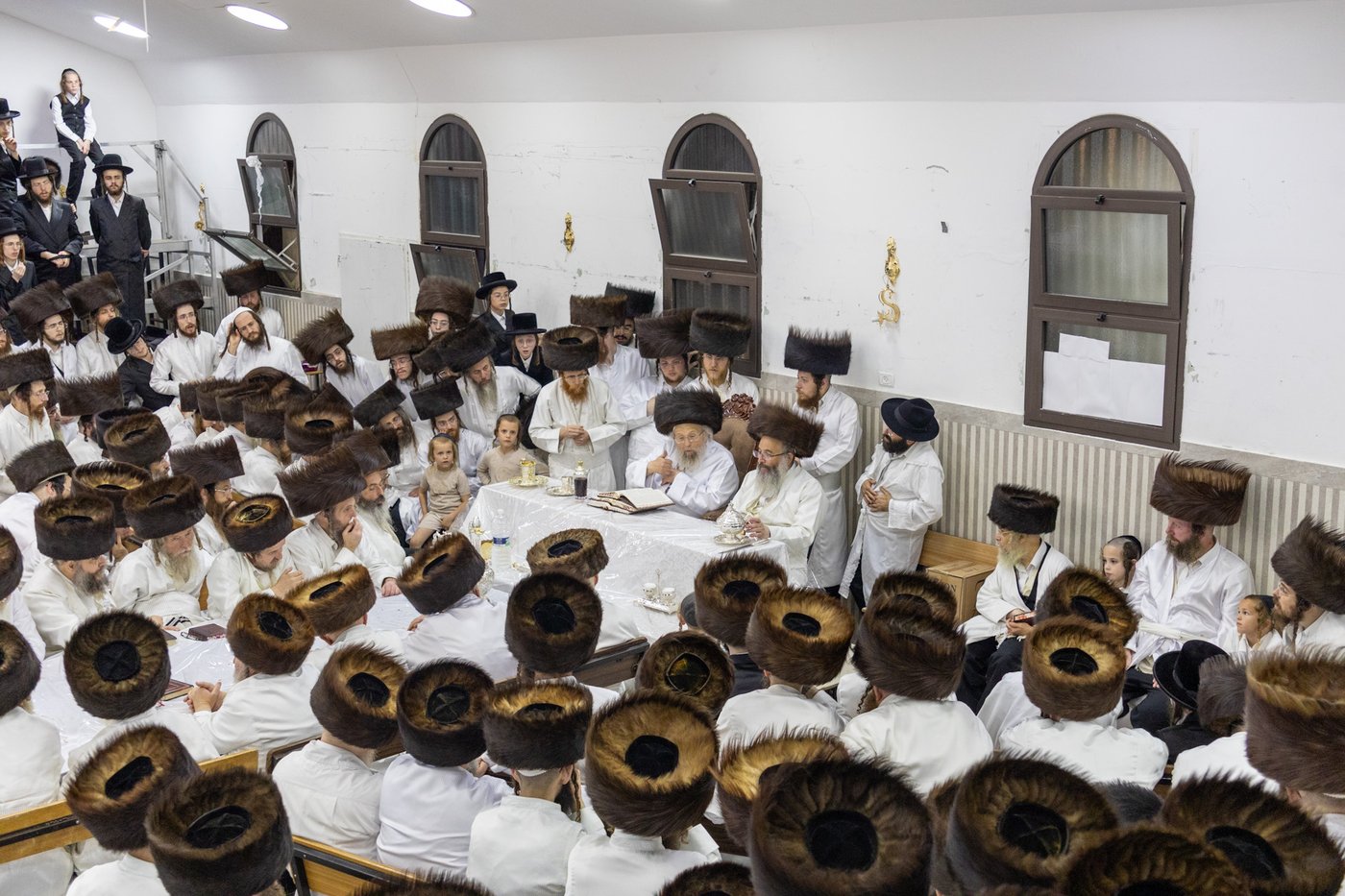 ראש השנה בחצר פינסק קרלין | צילום: א.פ.ק.