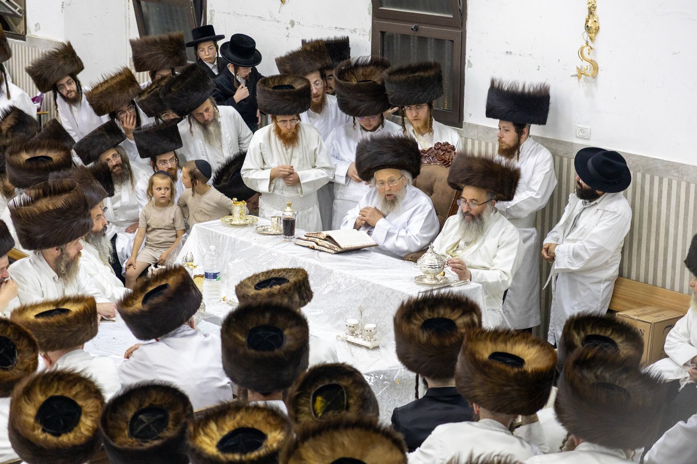 ראש השנה בחצר פינסק קרלין | צילום: א.פ.ק.