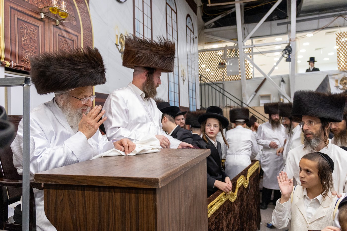 ראש השנה בחצר פינסק קרלין | צילום: א.פ.ק.